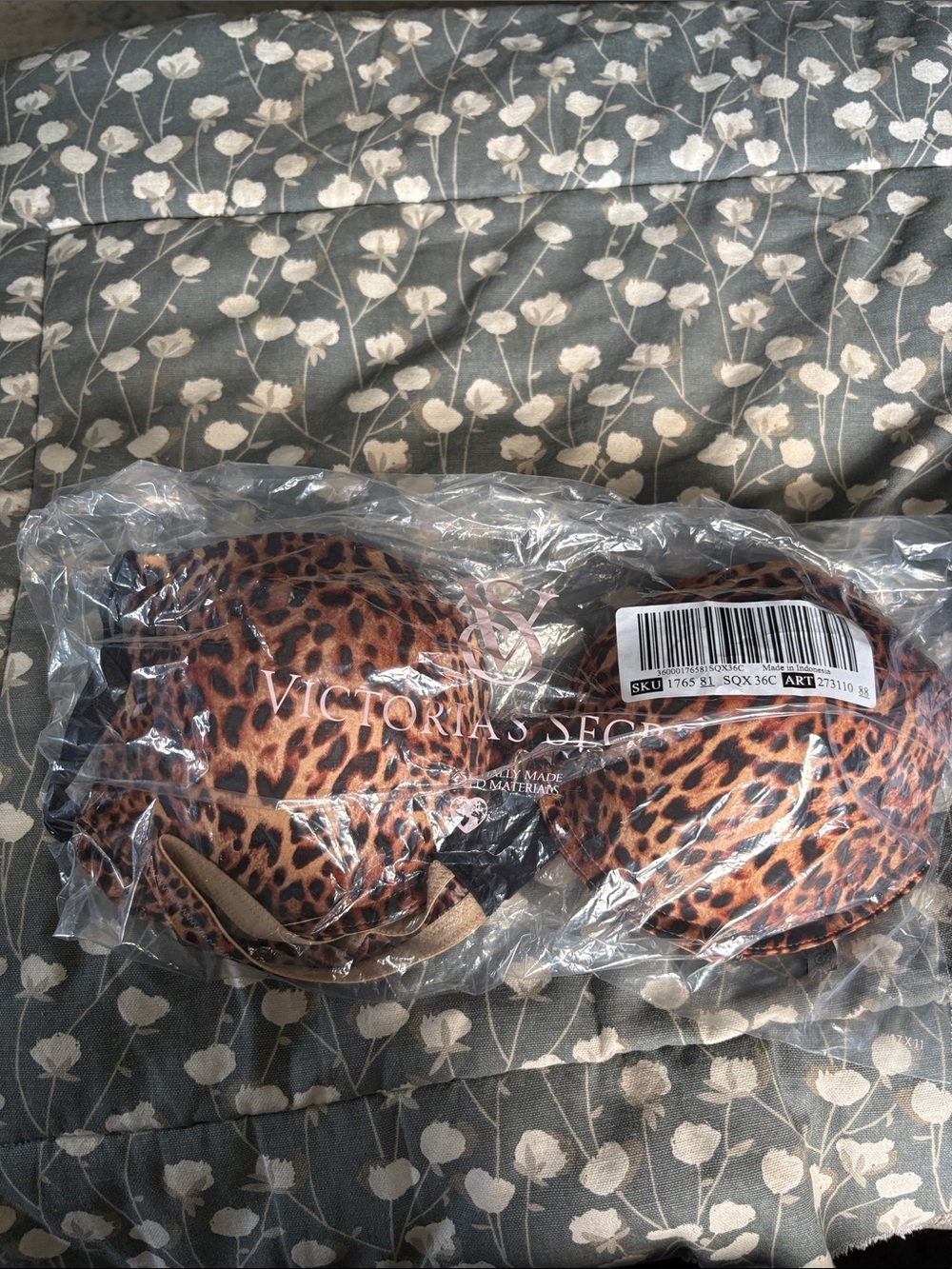 7️⃣0️⃣6️⃣ Victoria's Secret Leopard Push-Up Bra - Brown, Tan